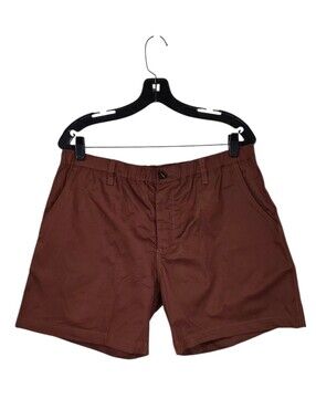 Woof Commando Shorts Men XL Rust Brown Lined 6" inseam Chino Button Fly Freeball